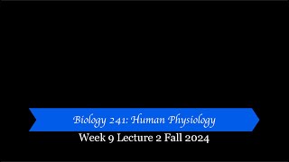 Cypress Biol 241 Fall 2024  Week 9 Lecture 2 [upl. by Anizor]