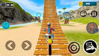 Motocross Beach Bike Stunt Racing 2  Motor Racer Game Android Gameplay [upl. by Aundrea]