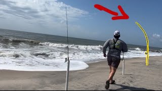 SURF fishing Edisto Beach SC Multiple species NEW CATFISH PR [upl. by Yknarf913]