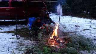 First Time Camping In The Snow [upl. by Norvell]