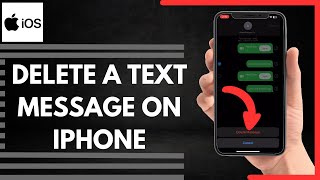 How To Delete A Text Message On Iphone [upl. by Abehsile]