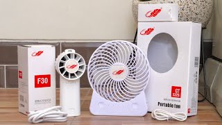 Unboxing 2 Palm Leaf Battery Fans [upl. by Dirrej]