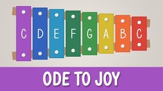 How to play Ode to Joy on a Xylophone  Easy Songs  Tutorial [upl. by Gower]