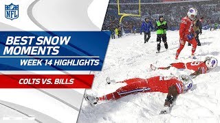 Best Snow Moments from Colts vs Bills  NFL Wk 14 Highlights [upl. by Ahseinar]