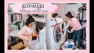 TIDYING UP LIKE MARIE KONDO  CLEAN WITH ME 2019 [upl. by Dolly719]