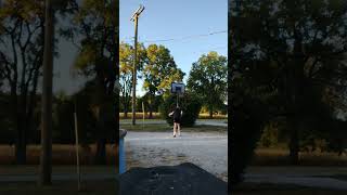 Layup in Yeezy slides basketball layup ballislife crazylayups nba dunked sports dunking [upl. by Nutter]