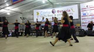 Zorbas Dance by Pagi dance group at Corfu Beer Festival 2013 in Arillas [upl. by Illehs587]