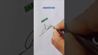 Anaflorsignature sign your dream art autograph calligraphy signyoutubeshorts [upl. by Sophi]