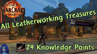 All Leatherworking Treasures War Within24 Knowledge Points [upl. by Reve]