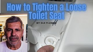 How to Tighten a Toilet Seat with 2 Different Toilet Seat Examples [upl. by Ymij]