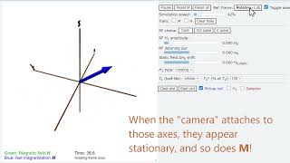 NMR Simulation The Rotating Reference Frame [upl. by Baalbeer]