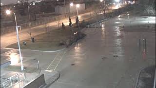 Surveillance footage of car before it plunged into the Kinnickinnic River [upl. by Jocelyne]