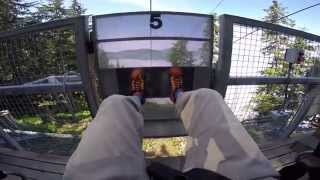 INCREDIBLEzipline through the clouds Icy Strait Point Alaska  worlds largest [upl. by Farrison]