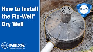 How to Install NDS FloWell Dry Well Drainage System  NDS Yard Drainage Systems [upl. by Aicatsal]