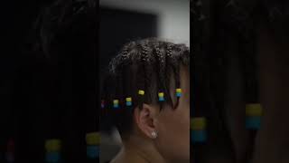 8 Year old baller gets box braids freshen up before game braids basketball baller hairstyle [upl. by Akcimehs]