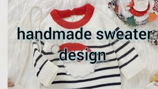 handmade sweater design  baby boy knitted sweater  kidwids clothing [upl. by Sherard]