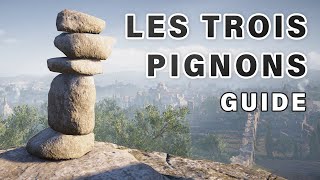 How to Stack Cairn Stones in LES TROIS PIGNONS in Melunois ► Assassins Creed Valhalla [upl. by Naujyt]