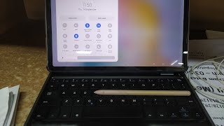 How to connect Targus THZ 858 bluethooth keyboard with Samsung S6 lite tab [upl. by Asillim]