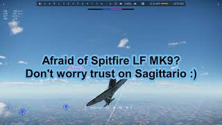 Reggiane Re2005 Sagittario Vs Spitfire LF Mk 9c dogfight warthunder [upl. by Elockin405]