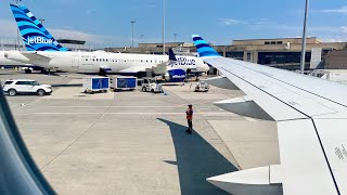 JetBlue Airways A220300 Taxi Takeoff amp Climb Boston Logan  BOSJFK  N3085J [upl. by Cammie]