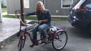 Tony Franklin loading up the tour bus  on a Tricycle [upl. by Edmonds]