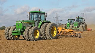 Cultivating amp drilling from Project 55  Classic John Deere 4055 4255 4455 4755 and 4955 4960 [upl. by Ruthi851]