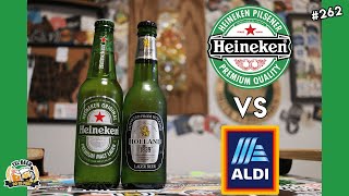 Heineken Lager vs Aldi Clone Holland 1839  262 [upl. by Kiersten]