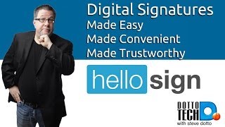 Online Legal Signatures HelloSign [upl. by Eiggem140]