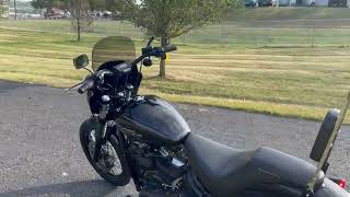 2018 HarleyDavidson Softail Street Bob FXBB M8 w Cam Pipe Bars One Owner Clean Carfax 9995 [upl. by Catie]