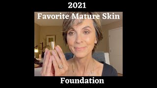 My New Favorite Foundation For Mature Skin For 2021 Foundation Over Sixty [upl. by Rockel]