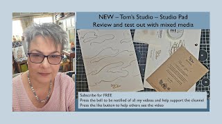 NEW Toms Studio  studio pad review and test with mixed media [upl. by Nudd]