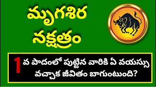 Mrigasira nakshatra telugu Mrigashira nakshatra Vrishabha rashi 1va padamcharan 1 [upl. by Manthei]