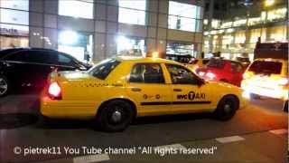 NYPD responding taxi yellow cab undercover New York police car night amp lights © [upl. by Nichy216]