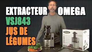 Extracteur à jus Omega VSJ843 Jus de légumes [upl. by Adnohsor]