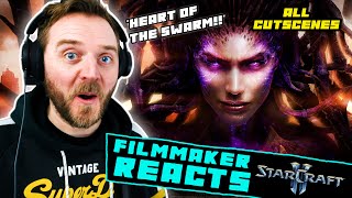 FILMMAKER REACTS STARCRAFT 2  ALL quotHeart Of The Swarmquot CUTSCENES [upl. by Liagibba]