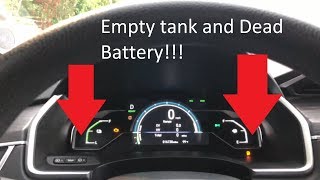 Honda Clarity  Empty Tank and Dead Battery [upl. by Idyh872]