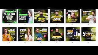 Pack Canva Marketing Digital PRO  60 Artes Premium para Feed e Stories que Convertem [upl. by Dahl989]