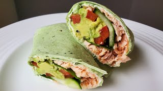 Baked Salmon Wrap Recipe  Healthy and Easy Salmon Wrap [upl. by Aiva135]