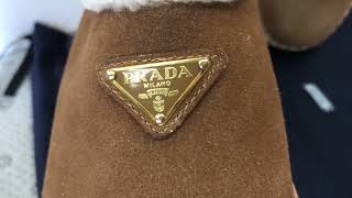 Prada Evolve Genuine Shearling Clog Women [upl. by Oberg]