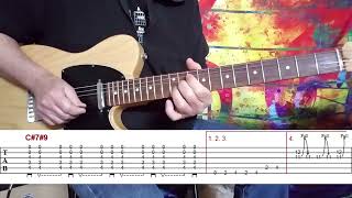 DAY OF THE EAGLE  ROBIN TROWER GUITAR LESSON [upl. by Enyrhtak792]