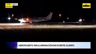 Aeropuerto sin iluminación en Fuerte Olimpo [upl. by Alben613]