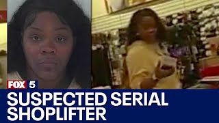 Woman accused of being serial shoplifter  FOX 5 News [upl. by Acinonrev]