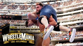 Austin Theory vs John Cena – United States Championship Match WrestleMania 39 Highlights [upl. by Maharba]