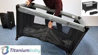 Titaniumbaby Reisebett Traveller für Kinder bis 2 Jahre max 15 kg  Anleitung [upl. by Il]