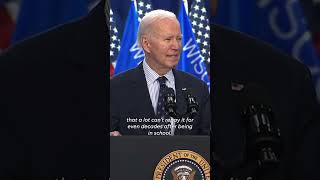 Biden unveils student loan relief plan to help with burdensome debts Shorts [upl. by Allimaj]