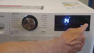 LG Washer  How to use Spin only amp Drain Only [upl. by Leoni]