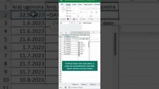 📊Excel  Želimo automatski izračunati broj dana do isteka ugovora 👨🏻‍🏫Luka Kobeščak [upl. by Asyar]