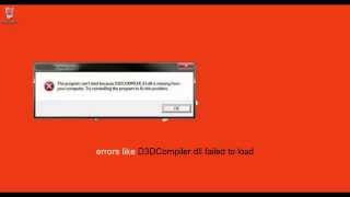 Fix all DLL error  like D3DCompiler dll error [upl. by Galanti]