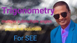 Trigonometry multiple submultiple angles prove that solutions Part6 [upl. by Eudora]