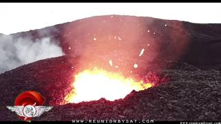 PITON DE LA FOURNAISE  éruption en cours à l’île de la Réunion [upl. by Aydni]